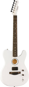 Fender Limited Edition FINNEAS American Acoustasonic Telecaster Satin Artic White w/Hard Case