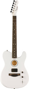 Fender Limited Edition FINNEAS American Acoustasonic Telecaster Satin Artic White w/Hard Case