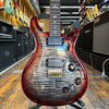 Paul Reed Smith Custom 22 Piezo Electric Guitar 2018 Charcoal Cherry Burst w/Hard Case