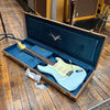 Fender Custom Shop Limited-edition '63 Stratocaster Journeyman Relic Electric Guitar Aged Sonic Blue w/Hard Case