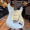 Fender Custom Shop Limited-edition '63 Stratocaster Journeyman Relic Electric Guitar Aged Sonic Blue w/Hard Case