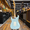 Fender Custom Shop Limited-edition '63 Stratocaster Journeyman Relic Electric Guitar Aged Sonic Blue w/Hard Case