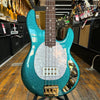 Ernie Ball Music Man StingRay Special Bass Guitar Ocean Sparkle w/Matching Headstock, Mono Case