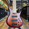 MTD Kingston ZX-5 5-String Bass Satin Deep Cherry Burst