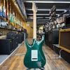 Tom Anderson Drop Top Classic Electric Guitar Transparent Teal w/Binding, Hard Case