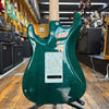 Tom Anderson Drop Top Classic Electric Guitar Transparent Teal w/Binding, Hard Case