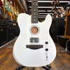 Fender Limited Edition FINNEAS American Acoustasonic Telecaster Satin Artic White w/Hard Case