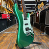 Carparelli Canada S-Style HSS Electric Guitar Early 2020s Green Sparkle w/Fender Pickups, Padded Gig Bag