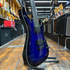 Schecter Korea Blackjack SLS C-7 Passive 7-String Electric Guitar 2013 See Thru Blue Burst w/Padded Gig Bag