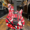 EVH Wolfgang Specal Striped Electric Guitar Red with Black and White Stripes w/Padded Gig Bag