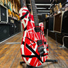 EVH Wolfgang Specal Striped Electric Guitar Red with Black and White Stripes w/Padded Gig Bag