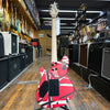 EVH Wolfgang Specal Striped Electric Guitar Red with Black and White Stripes w/Padded Gig Bag