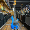 Fender American Ultra II Precision Bass Noble Blue w/Ebony Fingerboard, Molded Hard Case