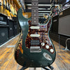 Tom Anderson Icon Classic HSS Electric Guitar 2023 In-Distress Level 3 Bullitt Green over 3-Color Sunburst w/Hard Case, All Materials