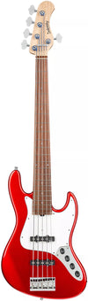 Sadowsky MetroLine 21-fret Vintage J/J Bass, Red Alder Body, 5-string Solid Candy Apple Red Metallic High Polish w/Padded Gig Bag