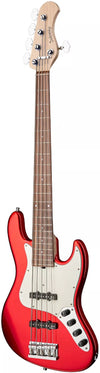 Sadowsky MetroLine 21-fret Vintage J/J Bass, Red Alder Body, 5-string Solid Candy Apple Red Metallic High Polish w/Padded Gig Bag