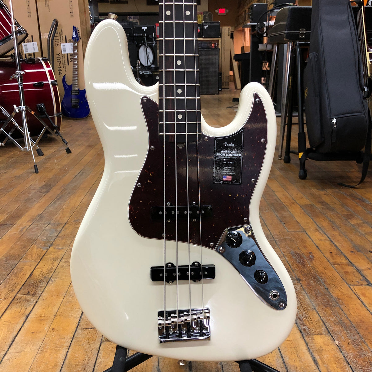 Fender American Professional Ii Jazz Bass Olympic White Wrosewood Fin