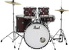 Pearl Roadshow RS525SC/C 5-piece Complete Drum Set with Cymbals Wine Red